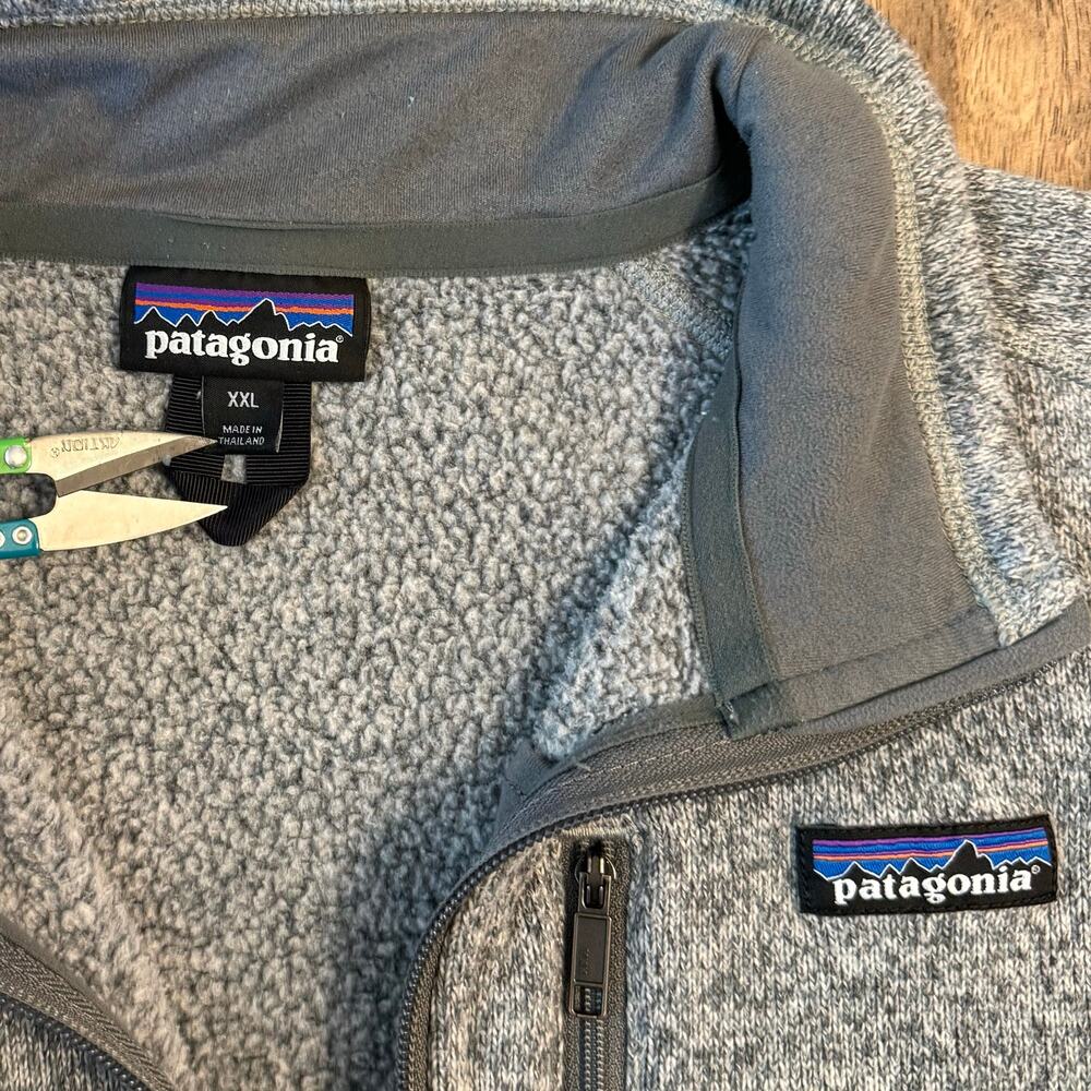 Patagonia Better Sweater 1/4-Zip Fleece Pullover Jacket Stonewash Gray Men’s XXL - Picture 3 of 10